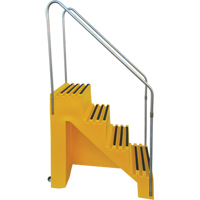Escabeau industriel, 4 marches, 43" x 22-1/2" x Hauteur 66" Trail Hammer and Bolt