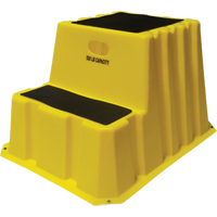 Escabeaux emboîtables industriels, 2 marches, 32-3/4" x 25-3/4" x Hauteur 20-1/2" Trail Hammer and Bolt