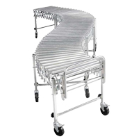 Expandable/Flexible Conveyors, 30" W x 24' 8" L, 200 lbs. per lin. ft. Capacity Trail Hammer and Bolt