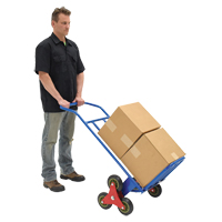 Stair Climbing Hand Truck, Steel Frame, 24" W x 45-3/4" H, 300 lbs. Capacity Trail Hammer and Bolt