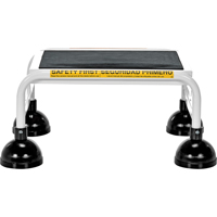 Stop-Step Ladders, 1 Steps, 16" Step Width, 9-9/16" Platform Height, Steel Trail Hammer and Bolt