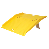 Portable Poly Hand Truck Dock Plate, 750 lbs. Load Capacity, 36" L x 35" W x 5" H Trail Hammer and Bolt