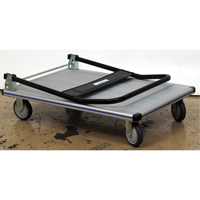 Chariot &agrave; plateforme avec poign&eacute;e pliante, Aluminium, 350 lb, 29" lo x 18-1/2" la, Hauteur 34-1/2" Trail Hammer and Bolt