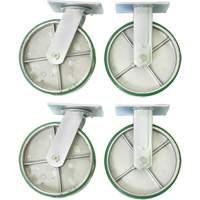 8" Caster Set for Platform Truck Trail Hammer and Bolt