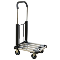 Chariot &agrave; plateforme avec poign&eacute;e pliante, Aluminium, 300 lb, 28" lo x 16" la, Hauteur 37,75" Trail Hammer and Bolt