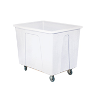 Box Truck, White Polyethylene, 46" L x 34" W x 40" H, 25 cu. Ft. Volume, 600 lbs. Capacity Trail Hammer and Bolt