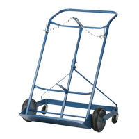 Professional Double Gas Cylinder Truck CC-2, Mold-on Rubber Wheels, 16-7/8" W x 7-1/4" L Base, 500 lbs. Trail Hammer and Bolt