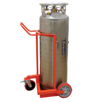 Large Liquid Gas Cylinder Truck LCC, Polyurethane Wheels, 20" W x 20" D Base, 1000 lbs. Trail Hammer and Bolt