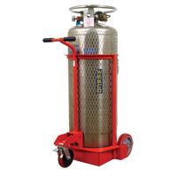 Large Liquid Gas Cylinder Truck LCC, Polyurethane Wheels, 20" W x 20" D Base, 1000 lbs. Trail Hammer and Bolt