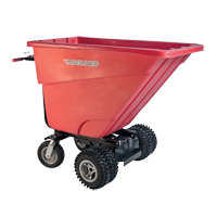 Motorized Tilt Truck, 13,5 pi³ Capacity, 45" H x 33-1/2" W x 68" D Trail Hammer and Bolt