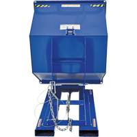 Conteneur autobasculeur, Acier, 1 vg³, Bleu Trail Hammer and Bolt