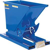 Self-Dumping Hopper, Steel, 1/3 cu.yd., Blue Trail Hammer and Bolt