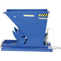Self-Dumping Hopper, Steel, 1/3 cu.yd., Blue Trail Hammer and Bolt