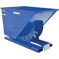 Self-Dumping Hopper, Steel, 1 cu.yd., Blue Trail Hammer and Bolt