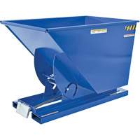 Self-Dumping Hopper, Steel, 1 cu.yd., Blue Trail Hammer and Bolt