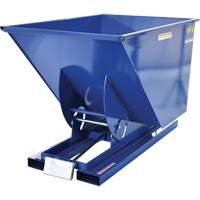 Self-Dumping Hopper, Steel, 1 cu.yd., Blue Trail Hammer and Bolt