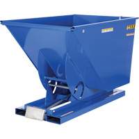 Self-Dumping Hopper, Steel, 1-1/2 cu.yd., Blue Trail Hammer and Bolt