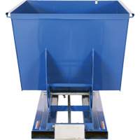 Self-Dumping Hopper, Steel, 1-1/2 cu.yd., Blue Trail Hammer and Bolt
