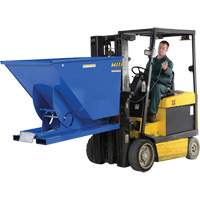 Self-Dumping Hopper, Steel, 1-1/2 cu.yd., Blue Trail Hammer and Bolt