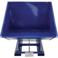 Self-Dumping Hopper, Steel, 2 cu.yd., Blue Trail Hammer and Bolt