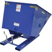 Self-Dumping Hopper, Steel, 2 cu.yd., Blue Trail Hammer and Bolt
