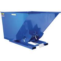 Self-Dumping Hopper, Steel, 2-1/2 cu.yd., Blue Trail Hammer and Bolt