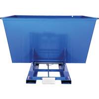 Self-Dumping Hopper, Steel, 2-1/2 cu.yd., Blue Trail Hammer and Bolt