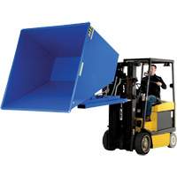 Self-Dumping Hopper, Steel, 2-1/2 cu.yd., Blue Trail Hammer and Bolt