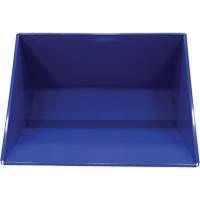 Self-Dumping Hopper, Steel, 3 cu.yd., Blue Trail Hammer and Bolt