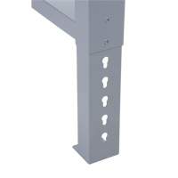 Pattes d'&eacute;tabli pour service industriel, Acier, 24" p x 34" h, Simple Trail Hammer and Bolt