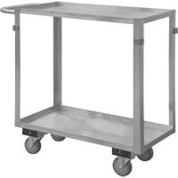 Chariot avec tablettes de calibre industriel, 2 Tiers, 16-3/4" la x 34" h x 36-7/16" p, Capacit&eacute; 600 lb Trail Hammer and Bolt