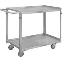 Chariot avec tablettes de calibre industriel, 2 Tiers, 16-3/4" la x 34" h x 36-7/16" p, Capacit&eacute; 600 lb Trail Hammer and Bolt