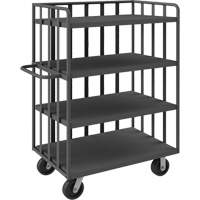 Chariot &agrave; tablettes ouvert portatif, 4 Tiers, 31-1/8" la x 57-1/2" h x 56-1/8" p, Capacit&eacute; 3600 lb Trail Hammer and Bolt