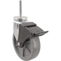 Roulette Emaxx Envirothane, Pivotant avec frein, Diam&egrave;tre 8" (203,2 mm), Capacit&eacute; 1200 lb (544,3 kg) Trail Hammer and Bolt