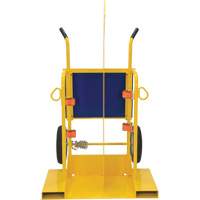 Welding Cylinder Torch Cart, Foam-Filled Wheels, 24" W x 19-1/2" L Base, 500 lbs. Trail Hammer and Bolt