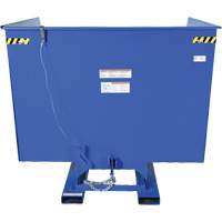Self-Dumping Hopper, Steel, 4 cu.yd., Blue Trail Hammer and Bolt