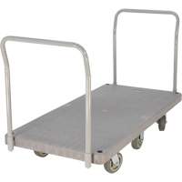 Chariot &agrave; plateforme en plastique robuste, 60" lo x 30" la, 3000 lb cap, Roues Polyur&eacute;thane Trail Hammer and Bolt