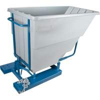 Conteneurs autobasculeurs, Poly&eacute;thyl&egrave;ne, 1-1/10 vg(3), Gris Trail Hammer and Bolt