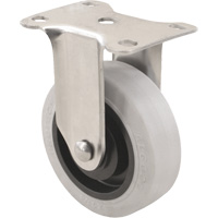 Roulette 2309, Fixe, 4" (101,6 mm), Gris Envirothane, 350 lb (158,8 kg) Trail Hammer and Bolt
