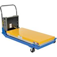 DC Powered & Manual Scissor Lift Table, Steel, 48" L x 24" W, 1000 lbs. Capacity Trail Hammer and Bolt
