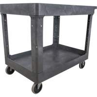 Chariot utilitaire pour l'entretien, 2 tiers, 24-5/8" x 32-1/2" x 40", Capacit&eacute; 550 lb Trail Hammer and Bolt