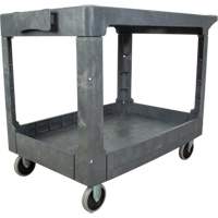 Chariot utilitaire pour l'entretien avec tablette plate, 2 tiers, 25-1/4" x 32-1/4" x 44", Capacit&eacute; 550 lb Trail Hammer and Bolt