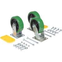 H Series Self-Dumping Hopper Caster Kit Trail Hammer and Bolt