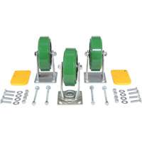 H Series Self-Dumping Hopper Caster Kit Trail Hammer and Bolt