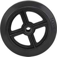 Roue en caoutchouc moul&eacute;, 10" (254 mm) dia. x 2" (50,8 mm) la, Capacit&eacute; de 948 lb (430 kg) Trail Hammer and Bolt
