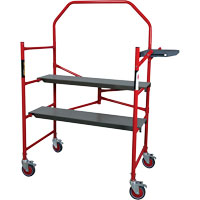 Buildman Portable Scaffold, 40-5/8" D x 4' H Trail Hammer and Bolt