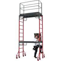 Buildman Baker Drywall Scaffold, 31" D x 6' H Trail Hammer and Bolt