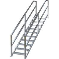 Syst&egrave;me d'escalier modulaire pour la construction de 6-10 marches SmartStairs, 75" ha Trail Hammer and Bolt