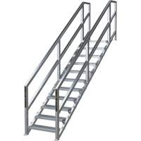 Syst&egrave;me d'escalier modulaire pour la construction de 11-16 marches SmartStairs, 120" ha Trail Hammer and Bolt