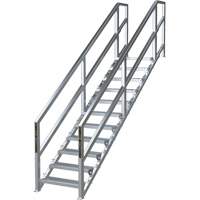 Syst&egrave;me d'escalier modulaire pour la construction de 11-16 marches SmartStairs, 120" ha Trail Hammer and Bolt